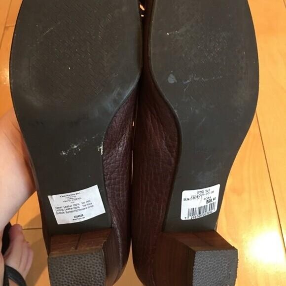 Chocolate leather slip ons - Picture 3 of 9